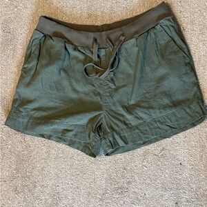 Lucky Brand Olive Green Drawstring Athletic Shorts